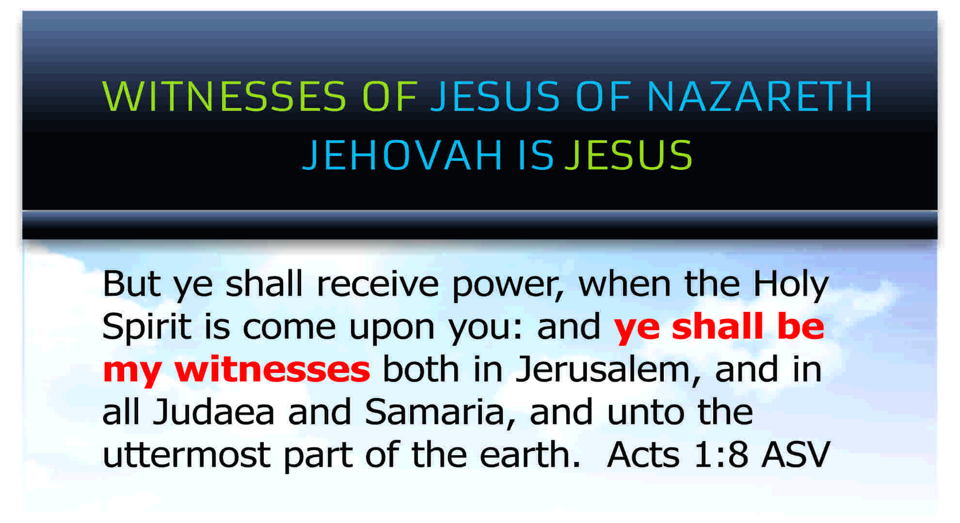 wojon business card Jehovah is Jesus